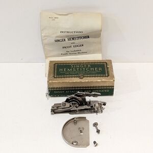 SINGER hemstitcher and piloting attatchment 121387